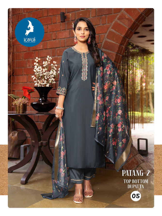 Patang 2 By Kaya Silk Kurti With Bottom Dupatta Wholesale Shop In Surat